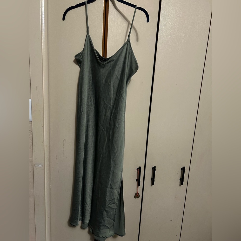 Calvin Klein Jeans Sage Green Maxi Dress